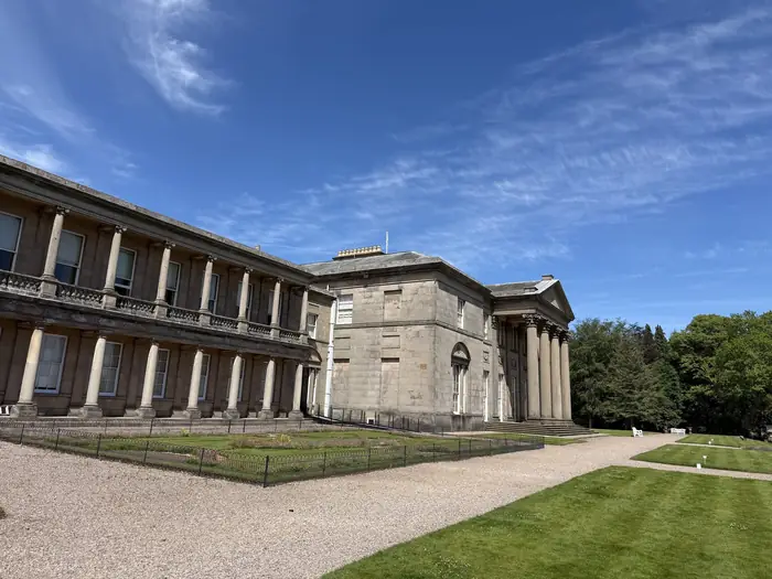 Tatton Park — the south front of the great Cheshire house, on a clear June day.